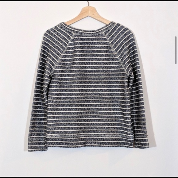 Lou & Grey striped crewneck pullover sweatshirt - Picture 3 of 6